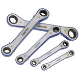 Clarke PRO41 5 piece 6 - 21mm  Angle Head Ratchet Ring Spanner Set 