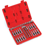 Clarke PRO164 1/4", 3/8" & 1/2" Drive Torx-Star® / Spline Socket & Bit Set