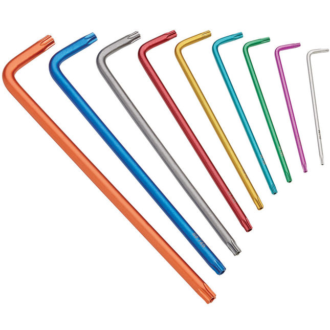 Clarke PRO345 9 Piece Colour Coded Extra-Long Star Key Set