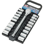 Clarke PRO352 19 Piece ½" Drive AF/Metric Socket Set