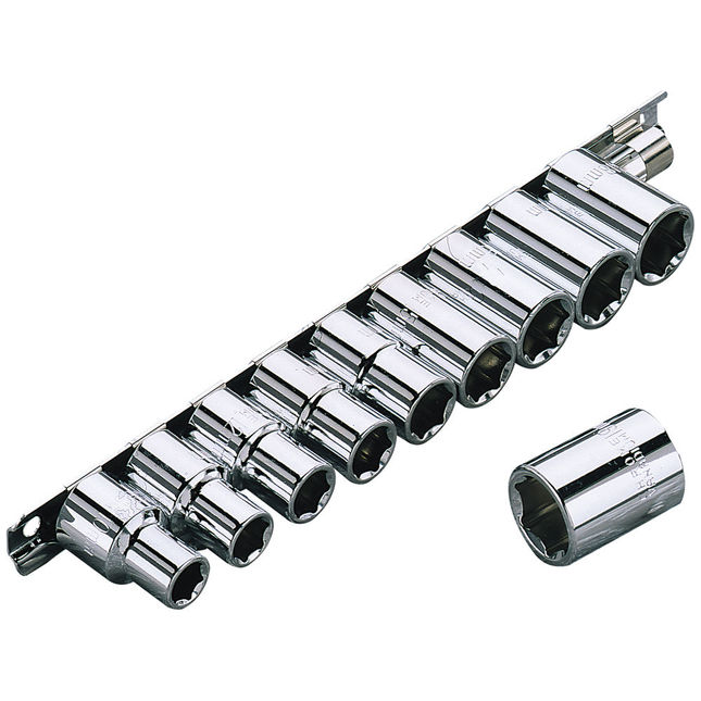 Clarke PRO366 10 Piece 1/2" Socket Set Metric