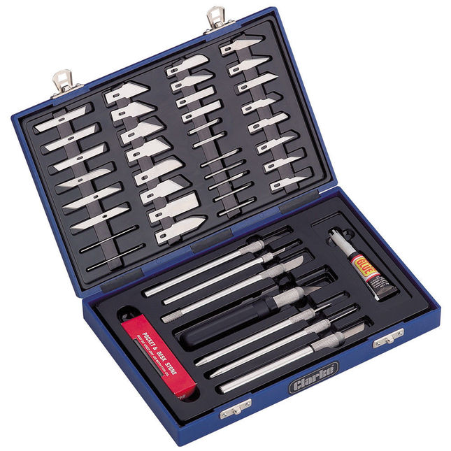 Clarke CHT404 52 Piece Craft Knife Set