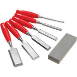 Clarke CHT484 6 piece Wood Chisel Set with Sharpening Stone