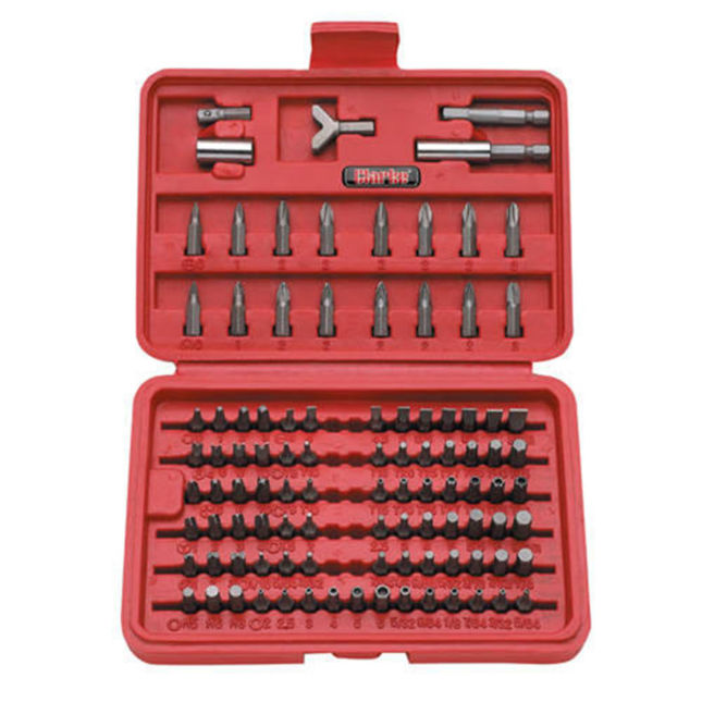 Clarke CHT569 100 piece Screwdriver Bit Set