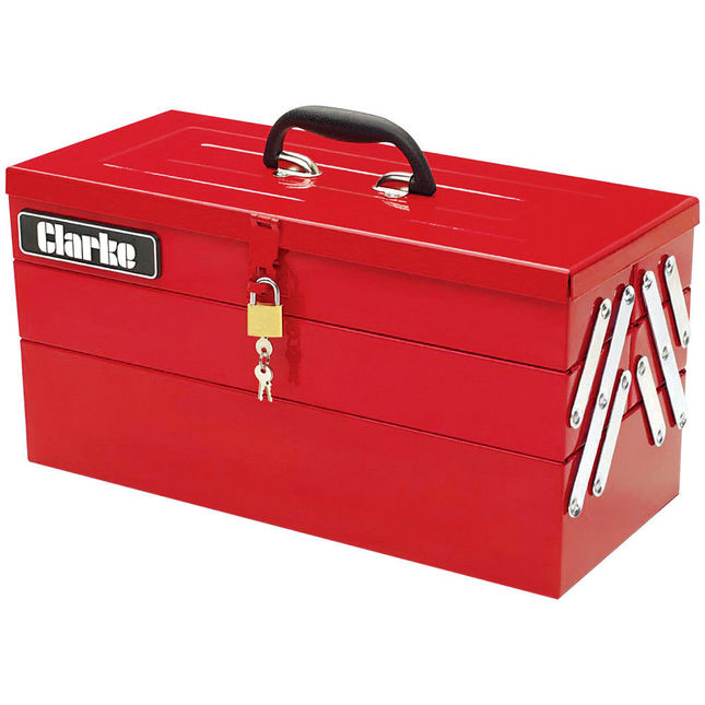 Clarke CHT641 199 piece DIY Tool Kit with Cantilever Tool Box