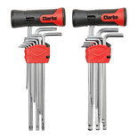 Clarke CHT941 22 piece Hex and Torx Key Set