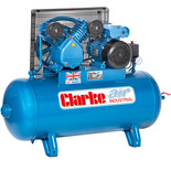 Clarke XEV16/100 (O/L) 14cfm 100 Litre 3HP Industrial Air Compressor (230V)