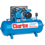 Clarke XEV16/200 (O/L) 14cfm 200 Litre 3HP Industrial Air Compressor (230V)