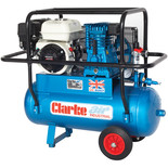 Clarke XPPH15/50 15cfm 50 Litre 6.5HP Portable Petrol Air Compressor with Cage