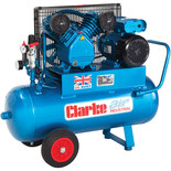 Clarke XEPV16/50 (O/L) 14cfm 50 Litre 3HP Portable Industrial Air Compressor (110V)