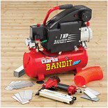 Clarke Bandit V Kit 4.2cfm 8 Litre 1HP Air Compressor  Nailing / Stapling Kit (230V)