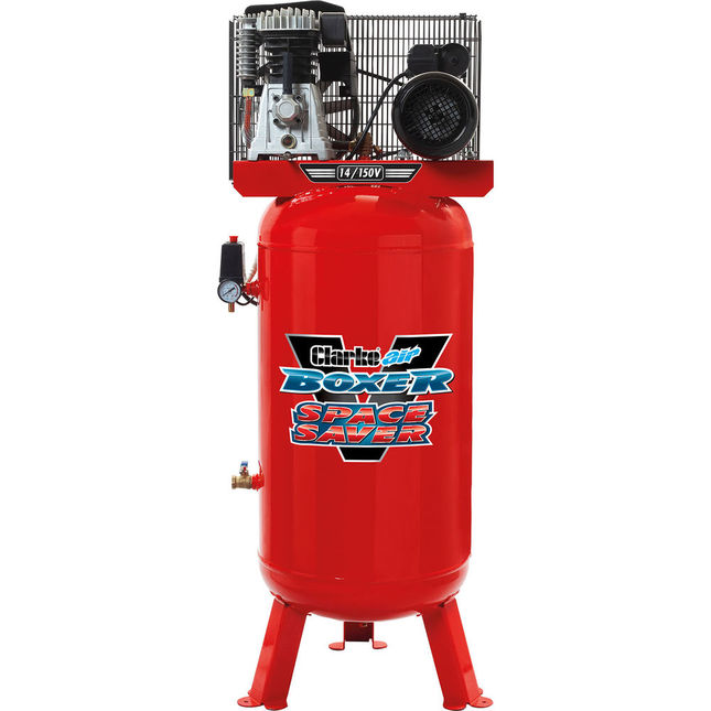 Clarke Boxer 14/150 V Electric Belt Driven Vertical Air Compressor