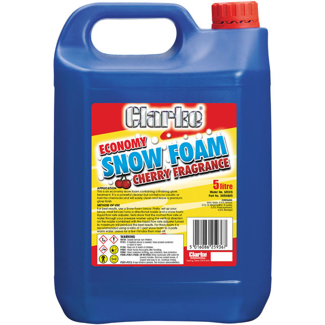 Clarke SFEC5 Economy Snow Foam with Cherry Fragrance (5 Litres)