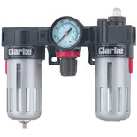 Clarke 1/4" Filter, Regulator & Lubricator - CMF2