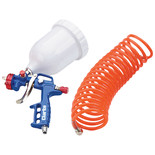 Clarke KIT300B Gravity Fed Spray Gun and 5 Metre Air Recoil Hose