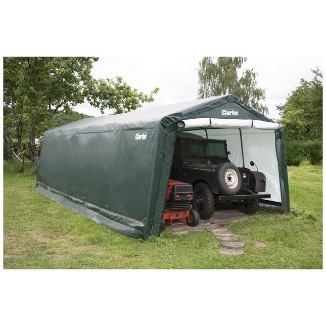 Clarke CIG81224 Garage / Workshop - Green (7.3 x 3.7 x 2.5m)