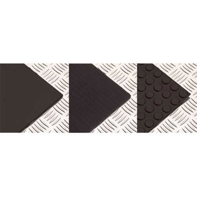 Rubber Matting - Studded - 3mm - 1000mm x 10m - Black