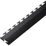 Clarke Black PVC Edge Piece for Interlocking Floor Tiles (Single Unit)