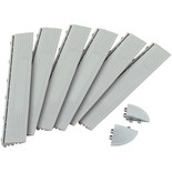 Clarke MFGM Grey PP Modular Male 6 Edge Strip & 2 Corner Piece Set