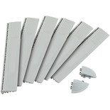 Clarke MFGF Grey PP Modular Female 6 Edge Strip & 2 Corner Piece Set