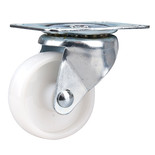 Clarke White Nylon Castor Wheels Fixed / Swivel / Swivel & Brake (50mm - 100mm)