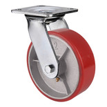 Clarke 125mm Polyurethane Castor Wheels Fixed / Swivel / Swivel & Brake