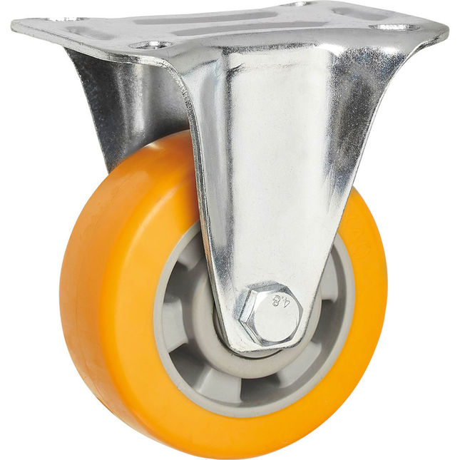 Clarke ML100FPU 100mm PU Fixed Castor (200kg)