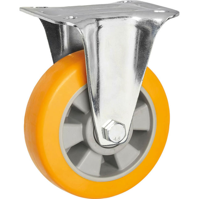 Clarke ML125FPU 125mm PU Fixed Castor (250kg)