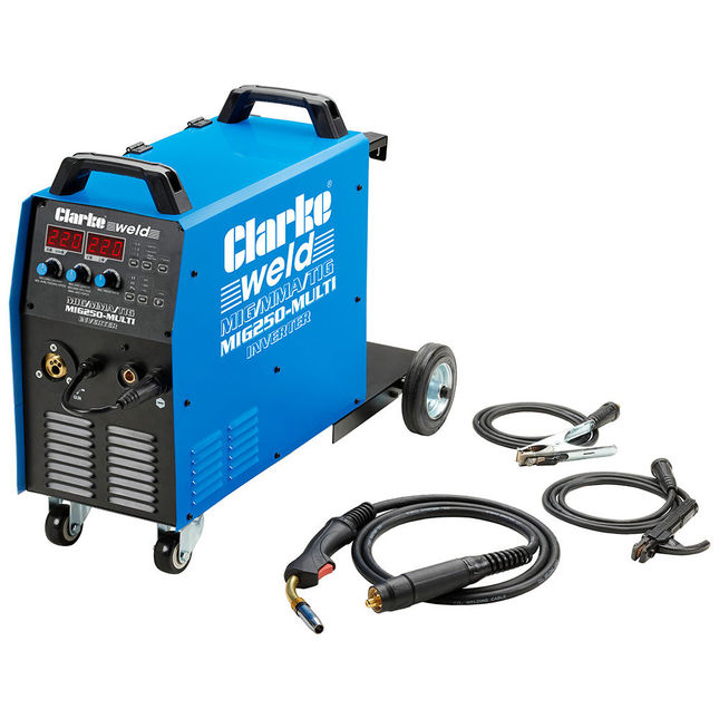 Clarke 220A MIG/MMA/TIG Inverter Welder -  MIG250MULTI