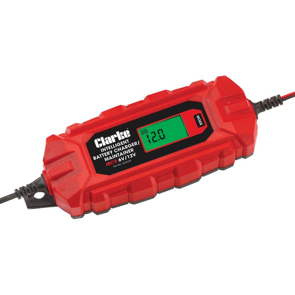 Clarke IBC5 6/12V Intelligent 4A Battery Charger - Clarke International ...