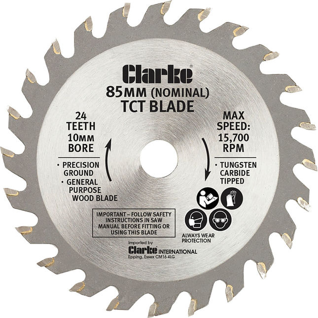 Clarke 85mm TCT Blade for CPS85