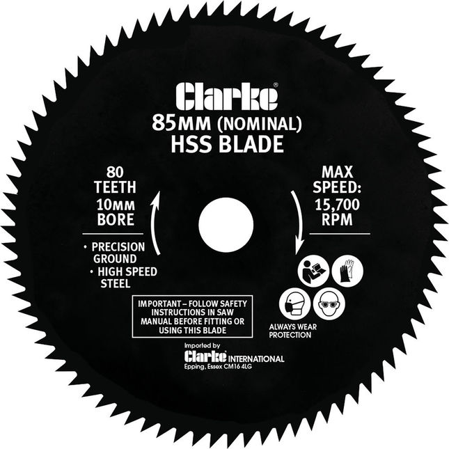 Clarke 85mm HSS Blade for CPS85