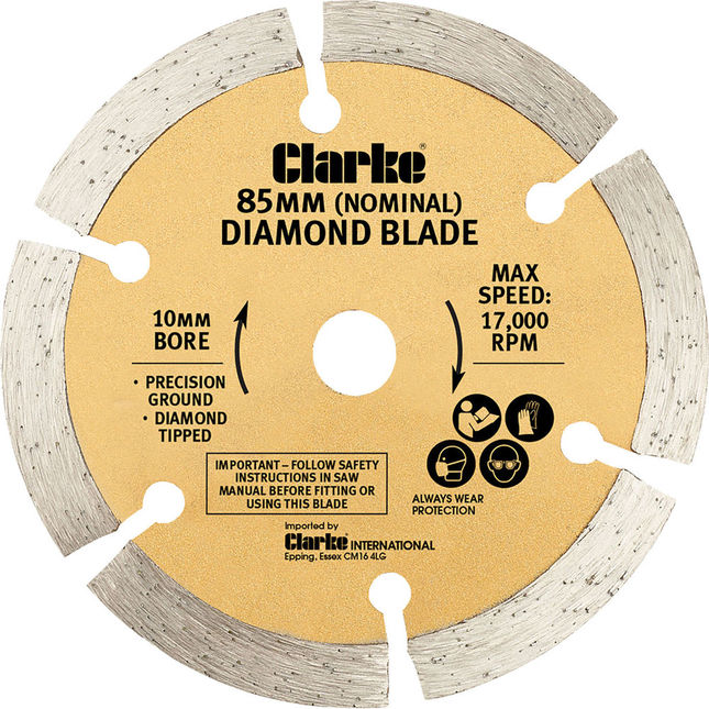 Clarke 85mm Sintered Diamond Blade for CPS85