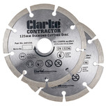 Clarke 2 piece 125mm Diamond Blade set