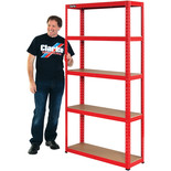 Clarke CSM5175/30RP Heavy Duty Boltless Shelving (Red)