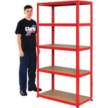 Clarke CSM5175/45RP 175kg Boltless Shelving (Red)