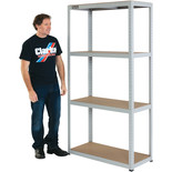 Clarke CSM4200/40LG Heavy Duty Boltless Shelving (Light Grey)