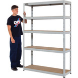 Clarke CSM5265/40LG 265kg Boltless Shelving (Light Grey)