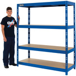 Clarke CSM4350/60BL 350kg Boltless Shelving (Blue)