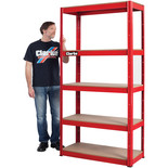 Clarke CSM5350RP 350kg Boltless Shelving (Red)