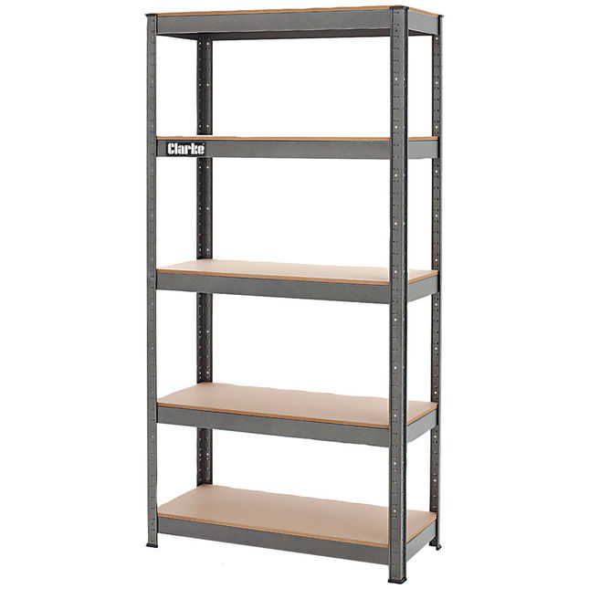 Clarke CSM5150B 150kg Boltless Shelving (Dark Grey)