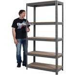 Clarke CSM5350B 350kg Boltless Shelving (Dark Grey)