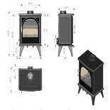 Clarke Darlington 8.5kW Cast Iron Multi Fuel Stove