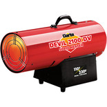 Clarke DEVIL2100DV 50kW Dual Voltage Propane Gas Fired Space Heater (110V/230V)