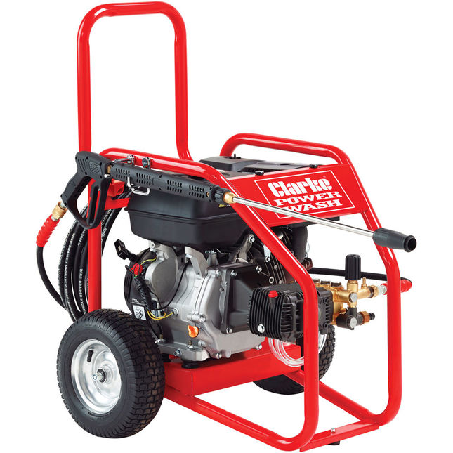 Clarke PLS265B 13HP Heavy Duty Petrol Pressure Washer 225bar (3263psi)