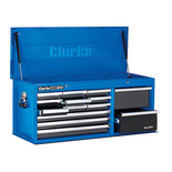 Clarke CBB224BLC Extra Large HD Plus 14 Drawer Tool Chest