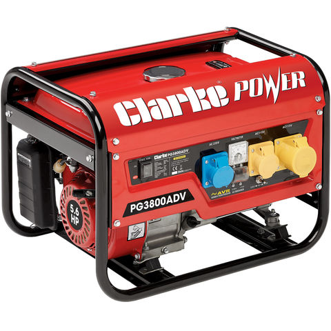 Clarke PG3800ADV 3kVA  Dual Voltage (230/110V) Petrol Generator