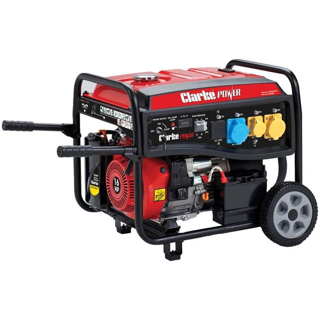 Clarke PG9500ADVES 8.5kW Dual Voltage (230V/110V) Petrol Generator