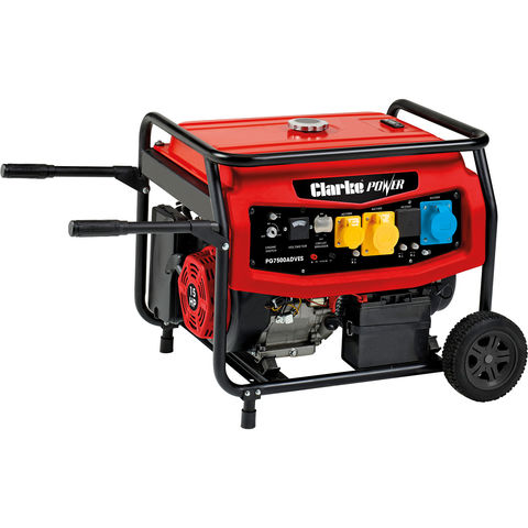 Clarke PG7500ADVES 6.5kVA Dual Voltage (230V/110V) Petrol Generator